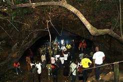 villagers celebrating ogba festival in ogbunike caves